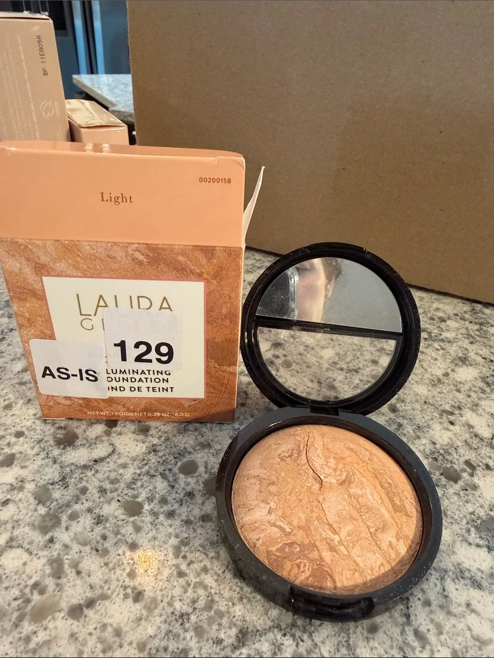 Laura Geller Baked Color Correcting Foundation -Light  new damaged box